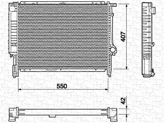 MAGNETI MARELLI Radiaator,mootorijahutus 350213432000